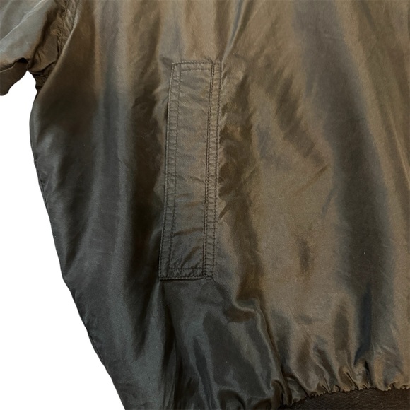 Vtg Planet Hollywood Bangkok Bomber Jacket XL 100% Silk Black Embroidered Rare - Picture 9 of 13